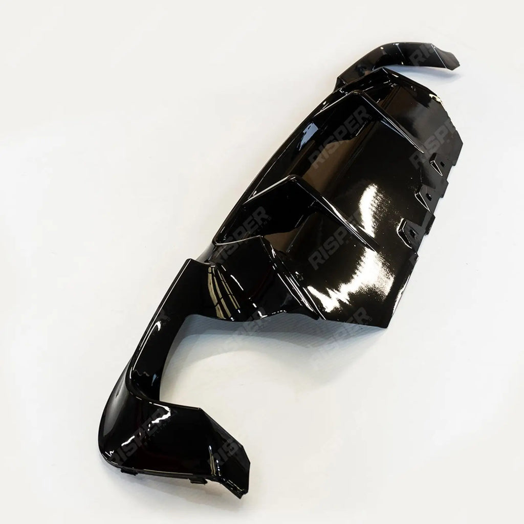 BMW 5 Series M Sport F10 F18 2011-2017 V Style Gloss Black Rear Bumper Diffuser