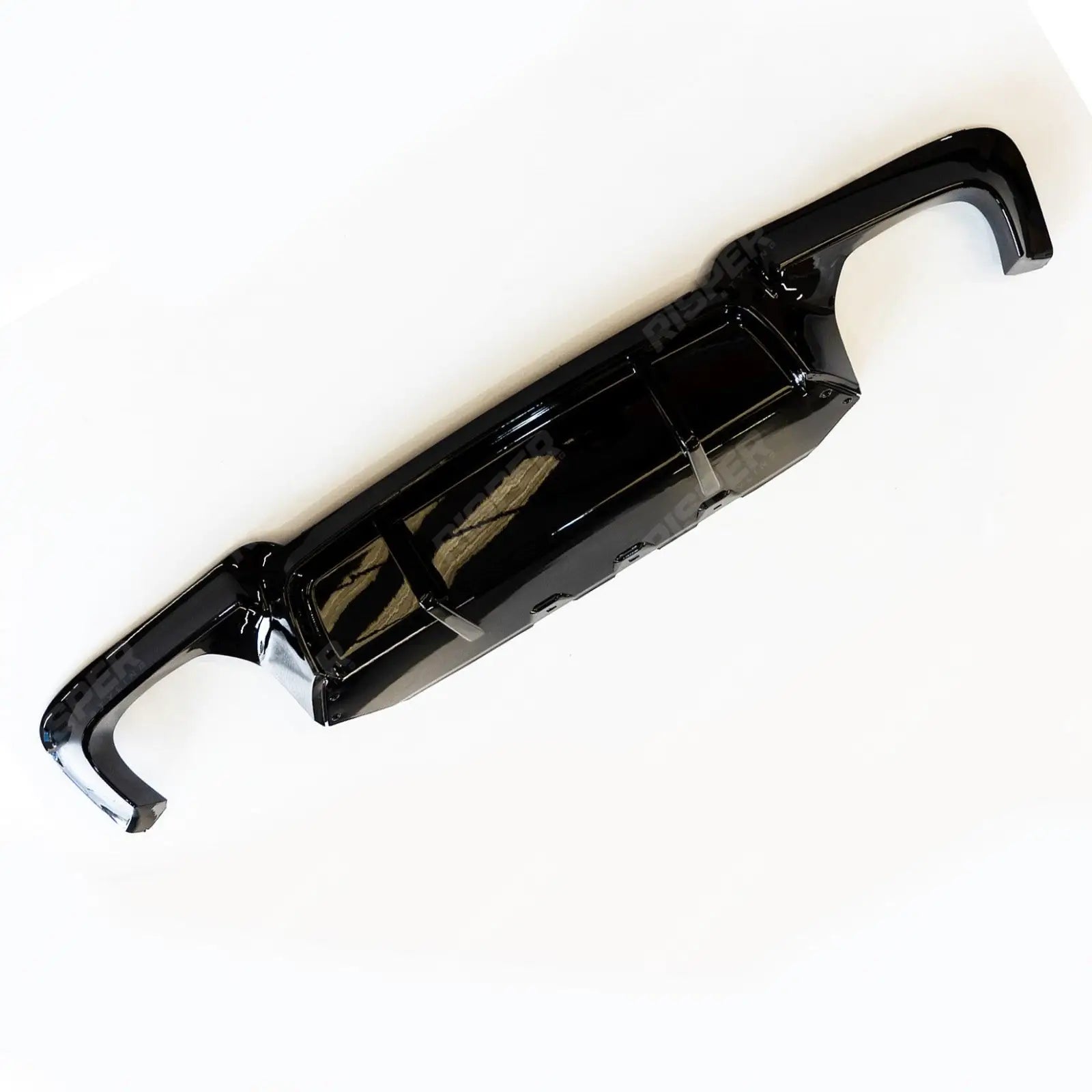 BMW 5 Series M Sport F10 F18 2011-2017 V Style Gloss Black Rear Bumper Diffuser