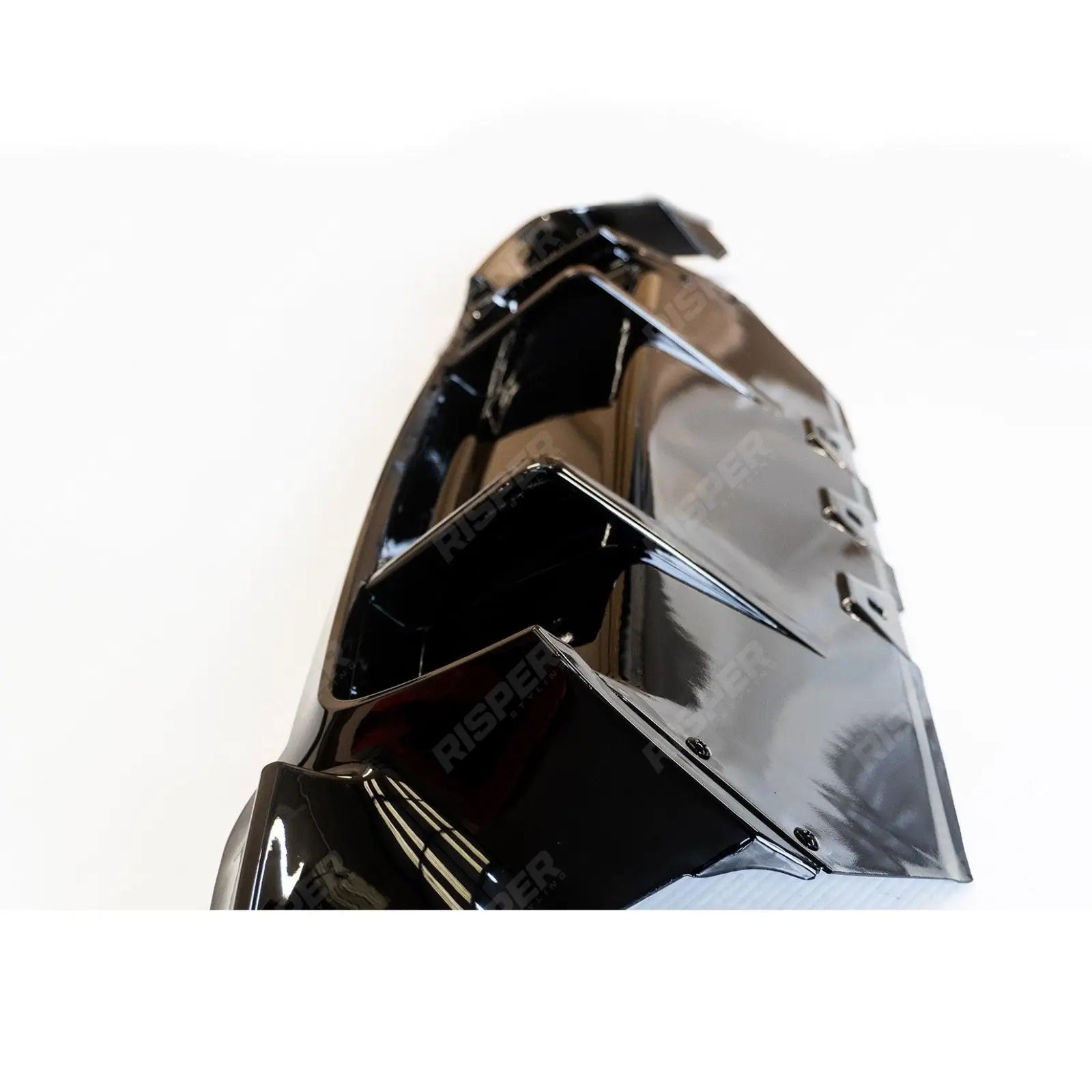 BMW 5 Series M Sport F10 F18 2011-2017 V Style Gloss Black Rear Bumper Diffuser