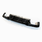 BMW 5 Series M sport F10 F18 2011-2017 V Style Rear Bumper Diffuser in Carbon Look
