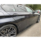 BMW 5 Series M Sport F10 F18 Side Skirt Splitters in Gloss Black