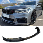 BMW 5 Series M Sport G30 G31 2017-2020 (pre-LCI) Front Splitter In Carbon Look