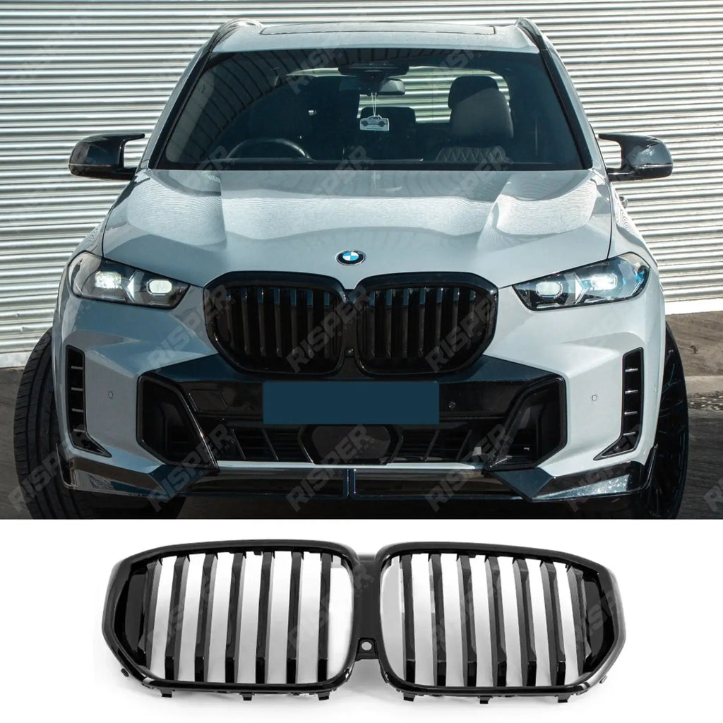 BMW G05 LCI 2023+ Single Slat Front Grill In Gloss Black