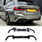 BMW G20 G21 M340i Pre-LCI 2019-2021 Gloss Black M Performance MP Rear Diffuser