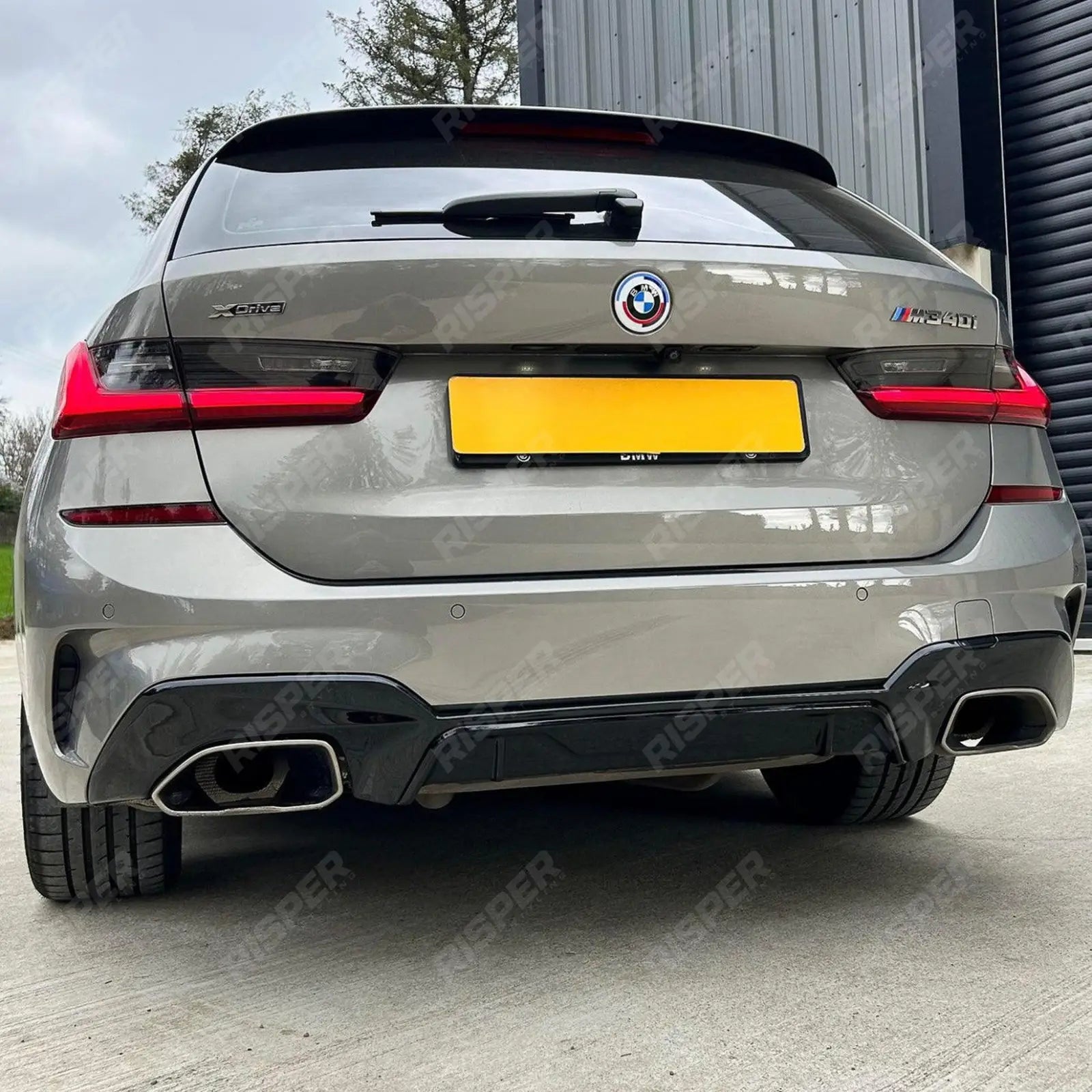 BMW G20 G21 M340i Pre-LCI 2019-2021 Gloss Black M Performance MP Rear Diffuser