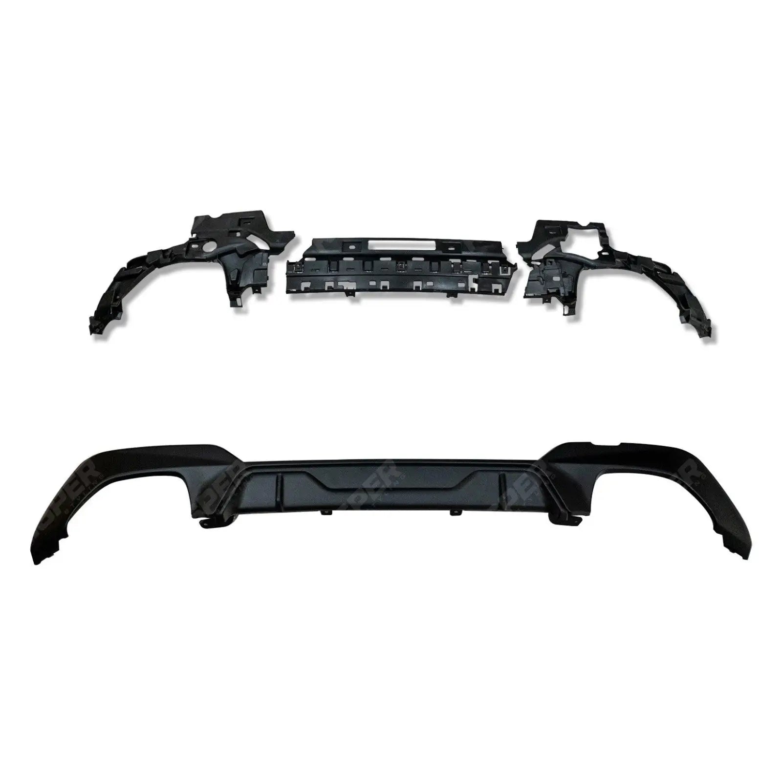 BMW G20/G21 M340i Pre-LCI 2019-2021 Matte Black M Sport Rear Diffuser