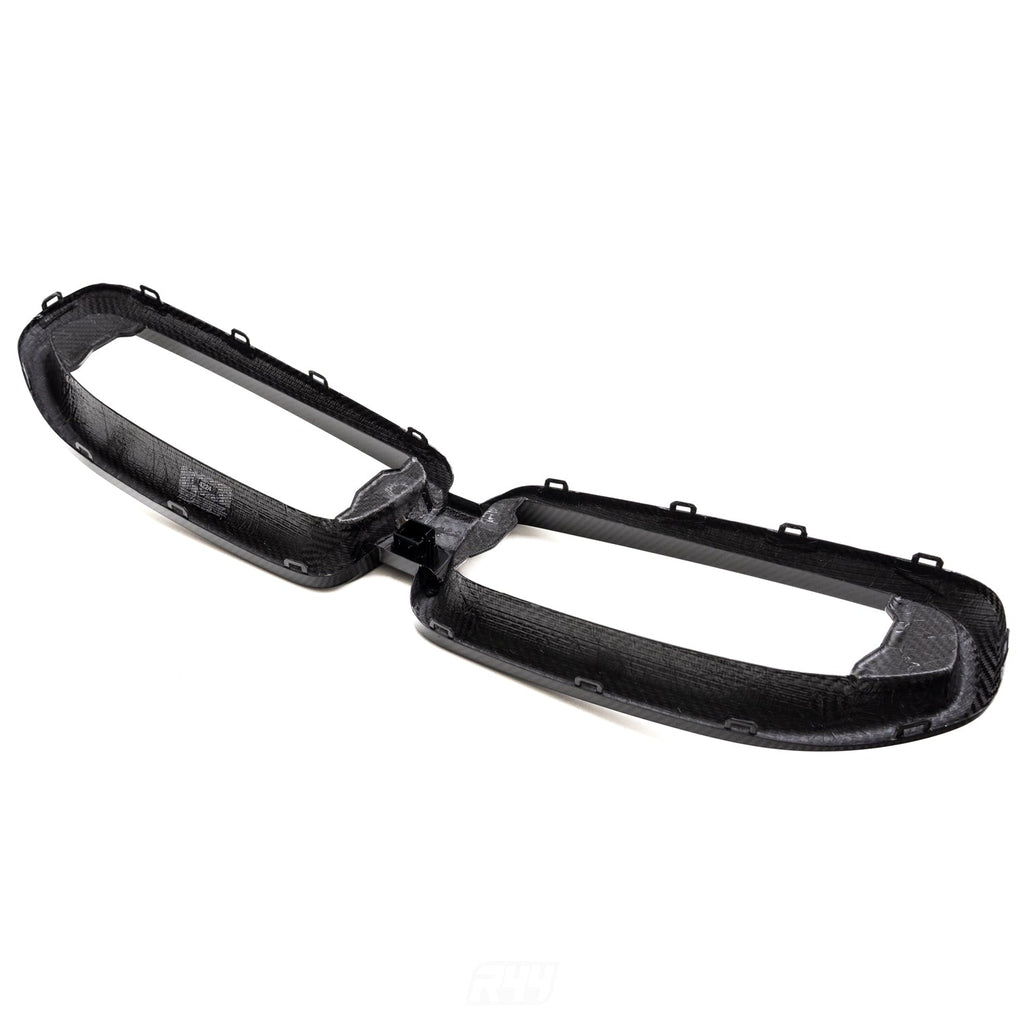 MHC+ BMW 2 Series Front Grille Surround In Gloss Pre Preg Carbon Fibre (G42 inc. M240i)