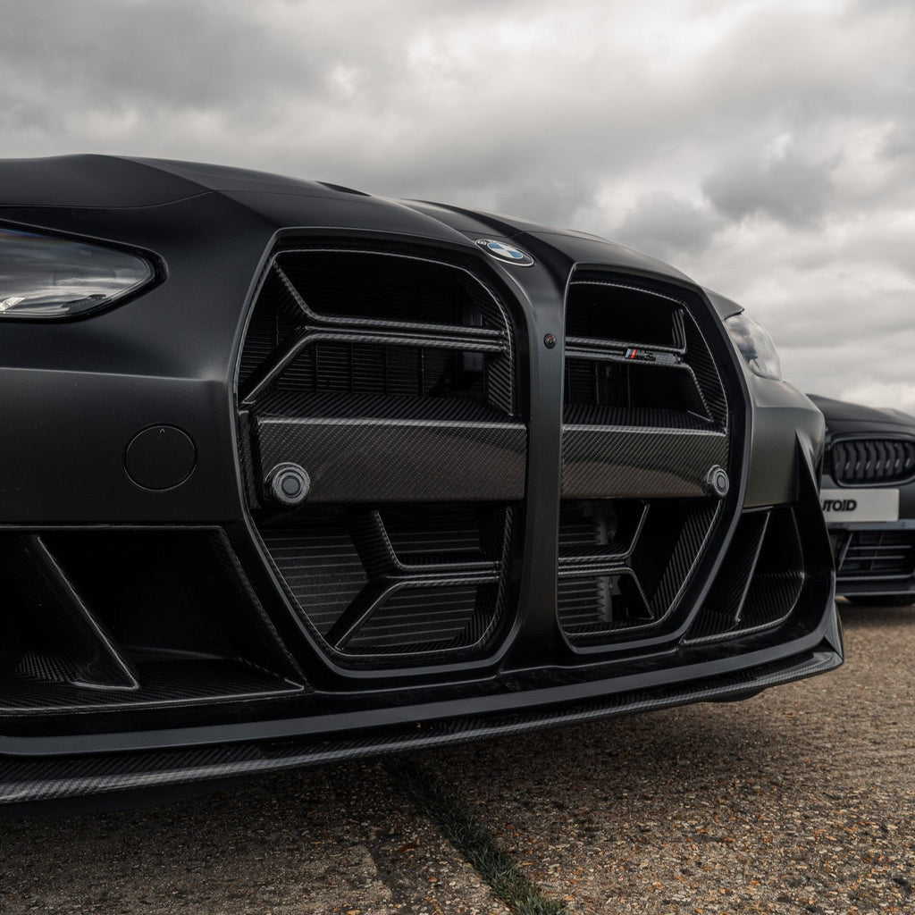 BMW G80 G81 M3 & G82 G83 M4 Pre-Preg Carbon Fibre CSL Front Kidney Grilles with ACC Fitment by TRE (2021+)