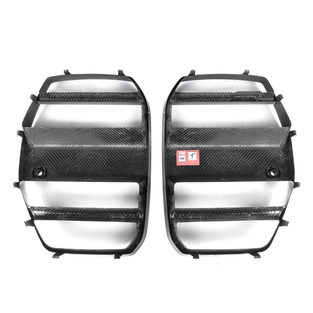 BMW G80 G81 M3 & G82 G83 M4 Pre-Preg Carbon Fibre GT Front Kidney Grilles by TRE (2021+)