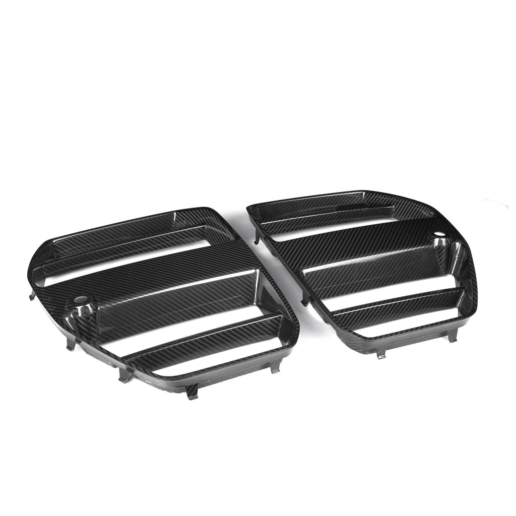 BMW G80 G81 M3 & G82 G83 M4 Pre-Preg Carbon Fibre GT Front Kidney Grilles by TRE (2021+)