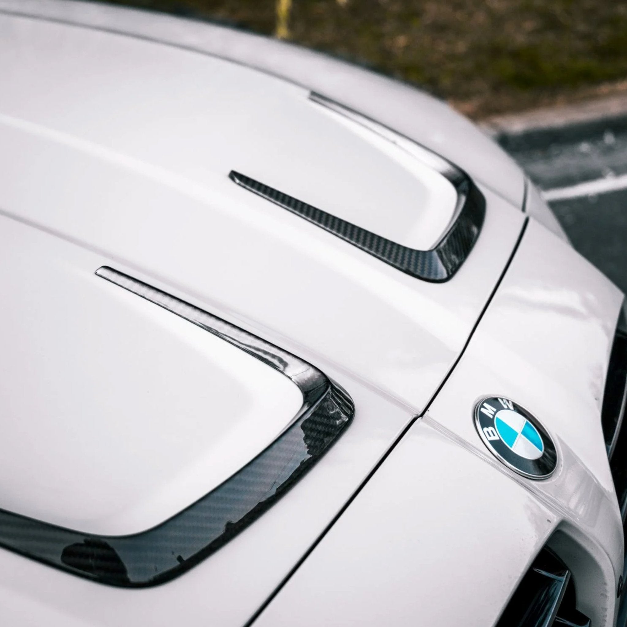 BMW G80 G81 M3 & G82 G83 M4 Pre-Preg Carbon Fibre Hood Vent Trims by TRE (2021+)