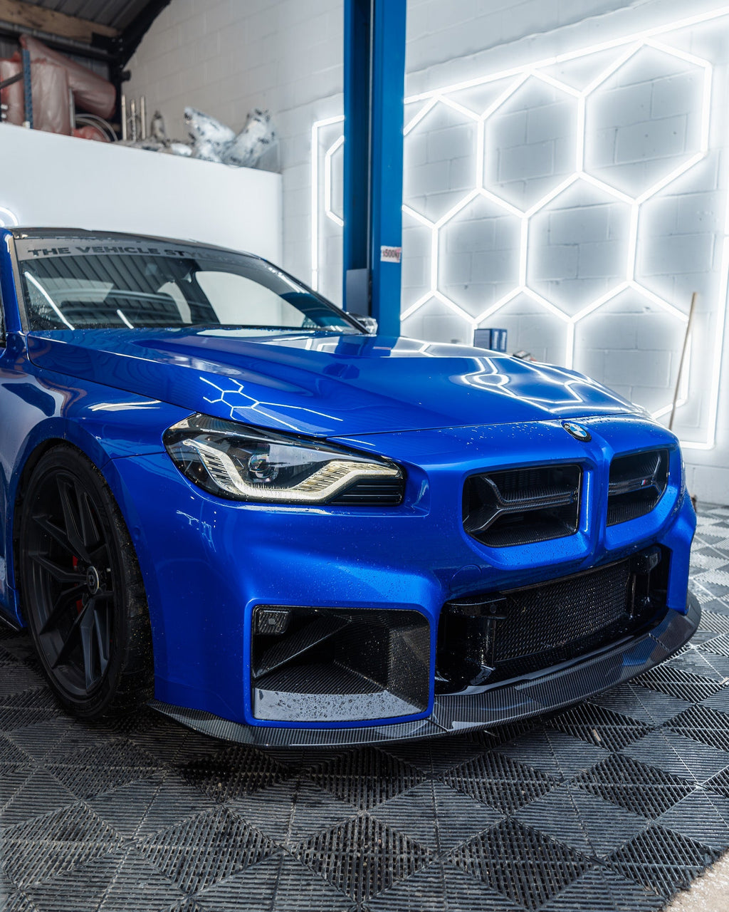 BMW G87 M2 TR87 Carbon Fibre Flat Front Splitter by TRE (2023+)