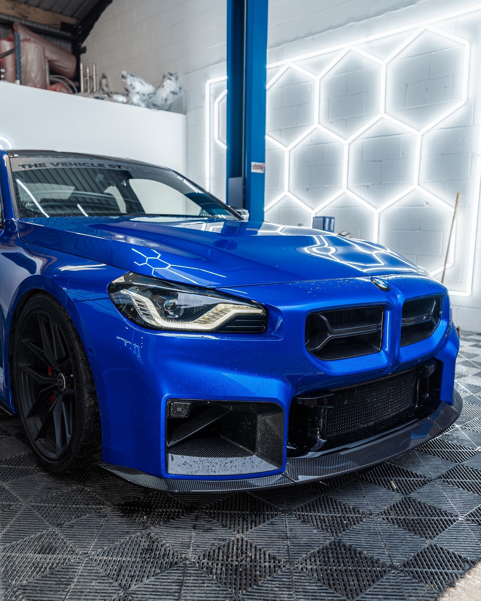 BMW G87 M2 TR87 Carbon Fibre Flat Front Splitter by TRE (2023+)