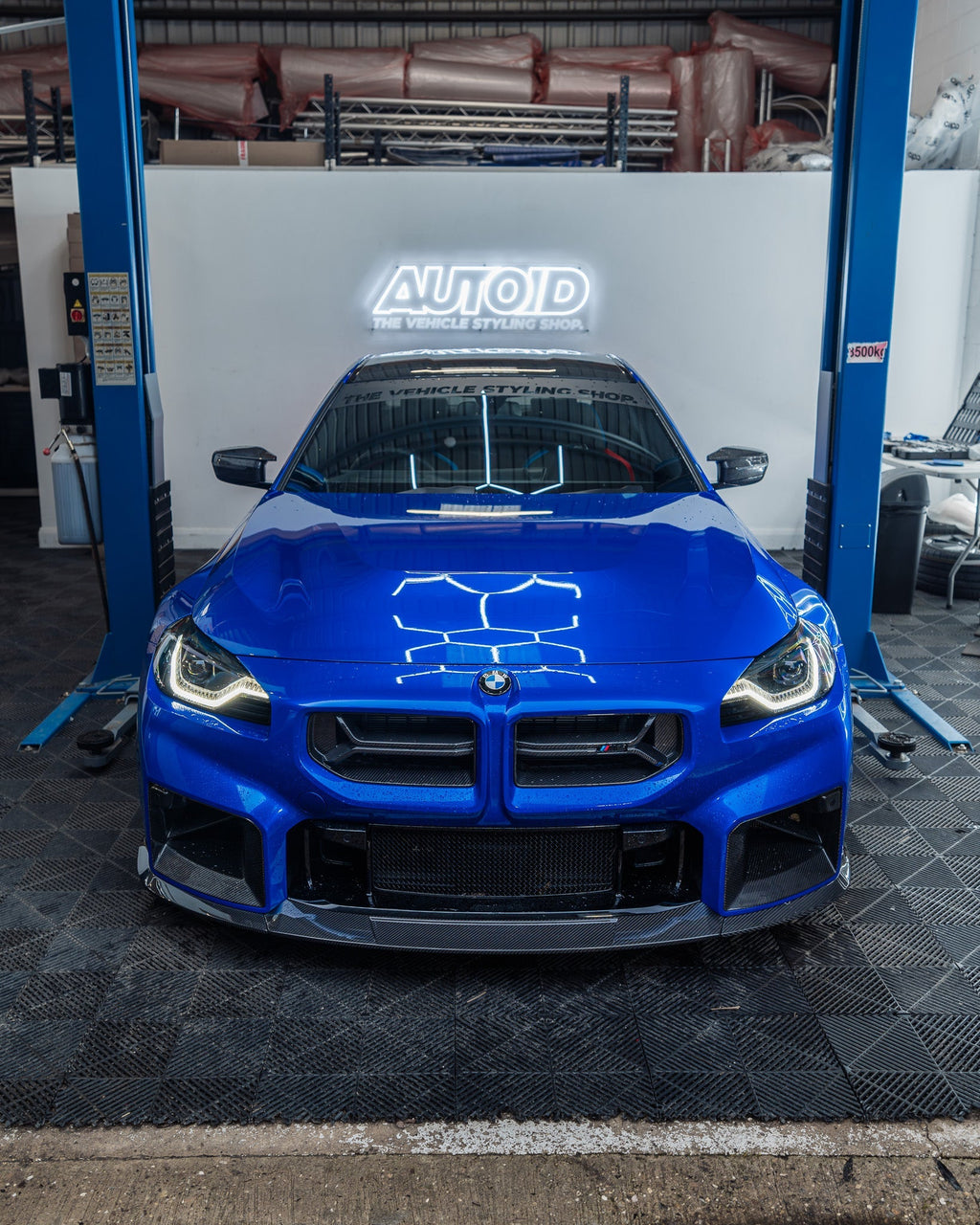 BMW G87 M2 TR87 Carbon Fibre Flat Front Splitter by TRE (2023+)