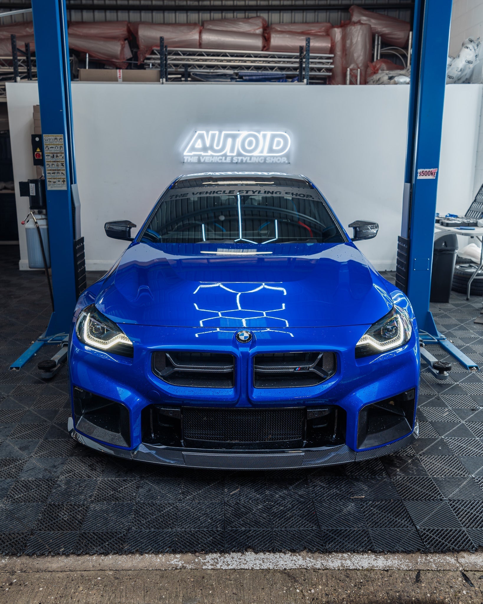 BMW G87 M2 TR87 Carbon Fibre Flat Front Splitter by TRE (2023+)