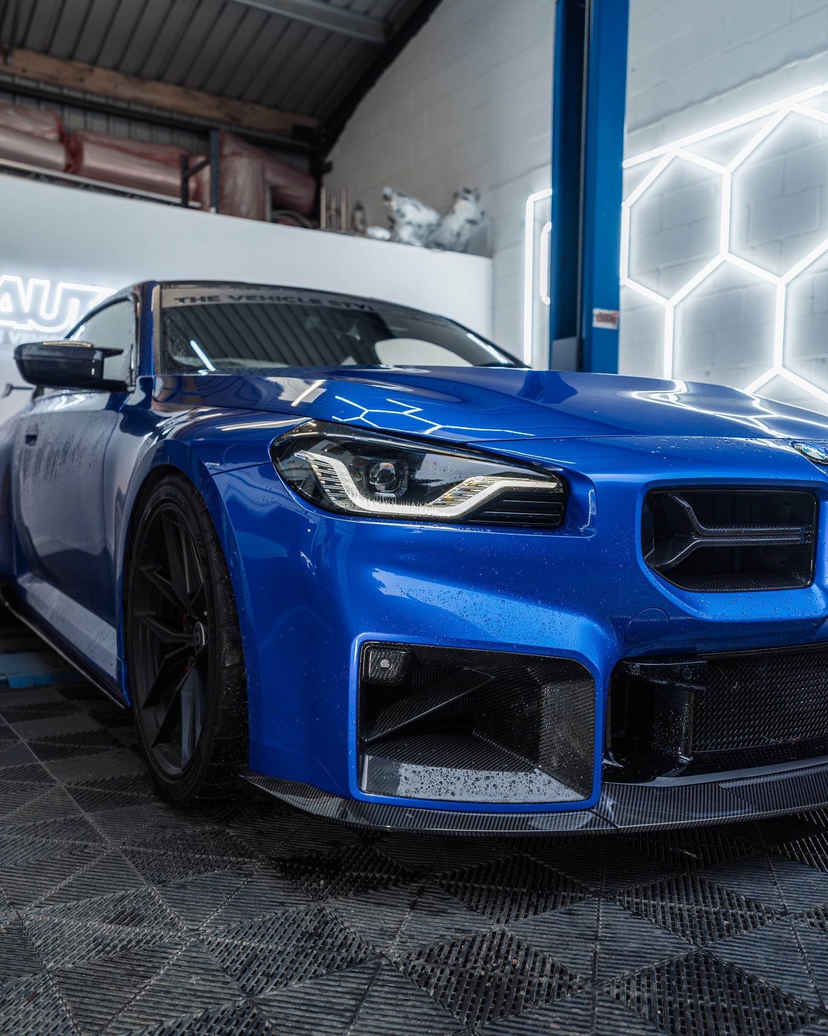 BMW G87 M2 TR87 Carbon Fibre Flat Front Splitter by TRE (2023+)