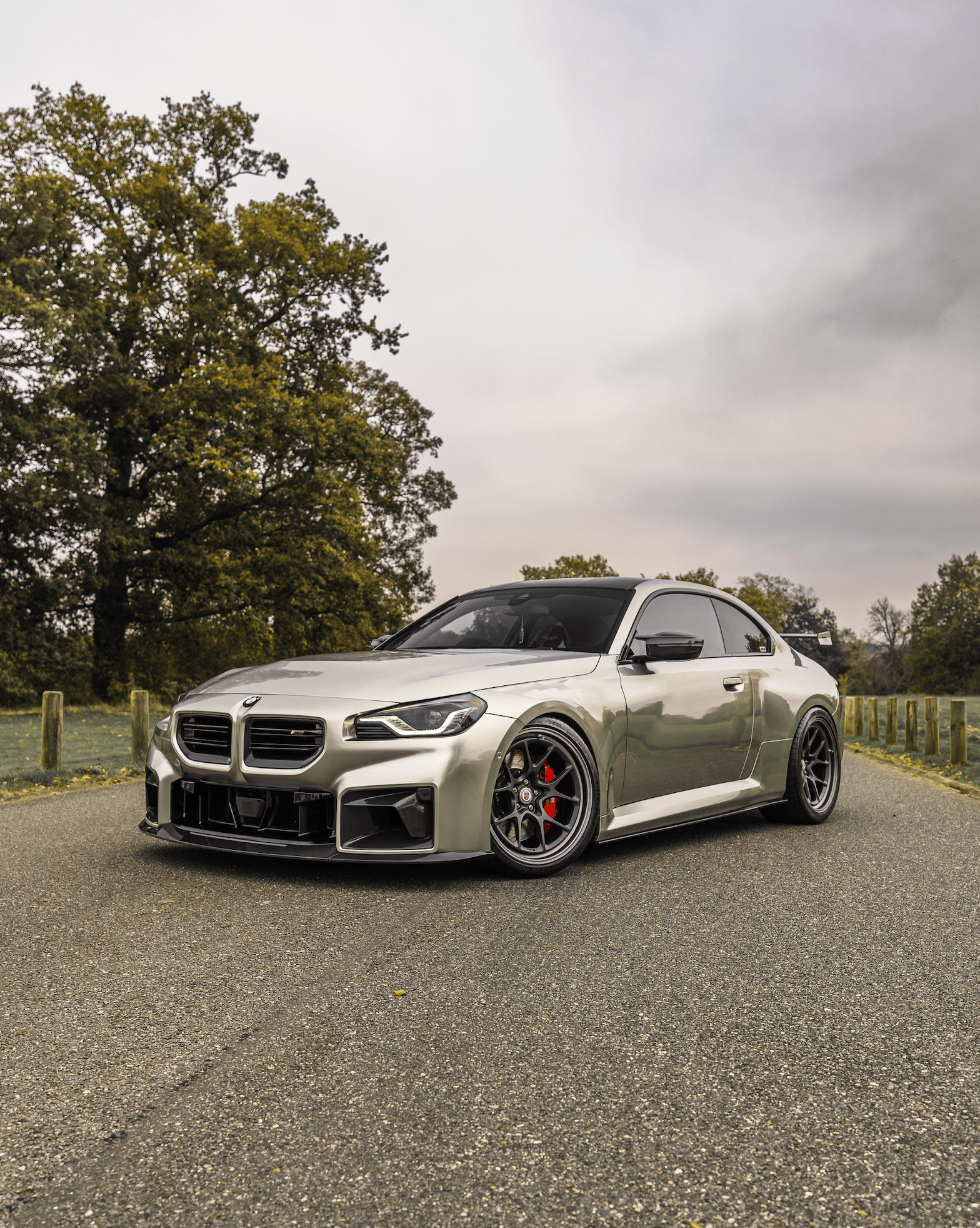 BMW G87 M2 TR87 Carbon Fibre Flat Front Splitter by TRE (2023+)