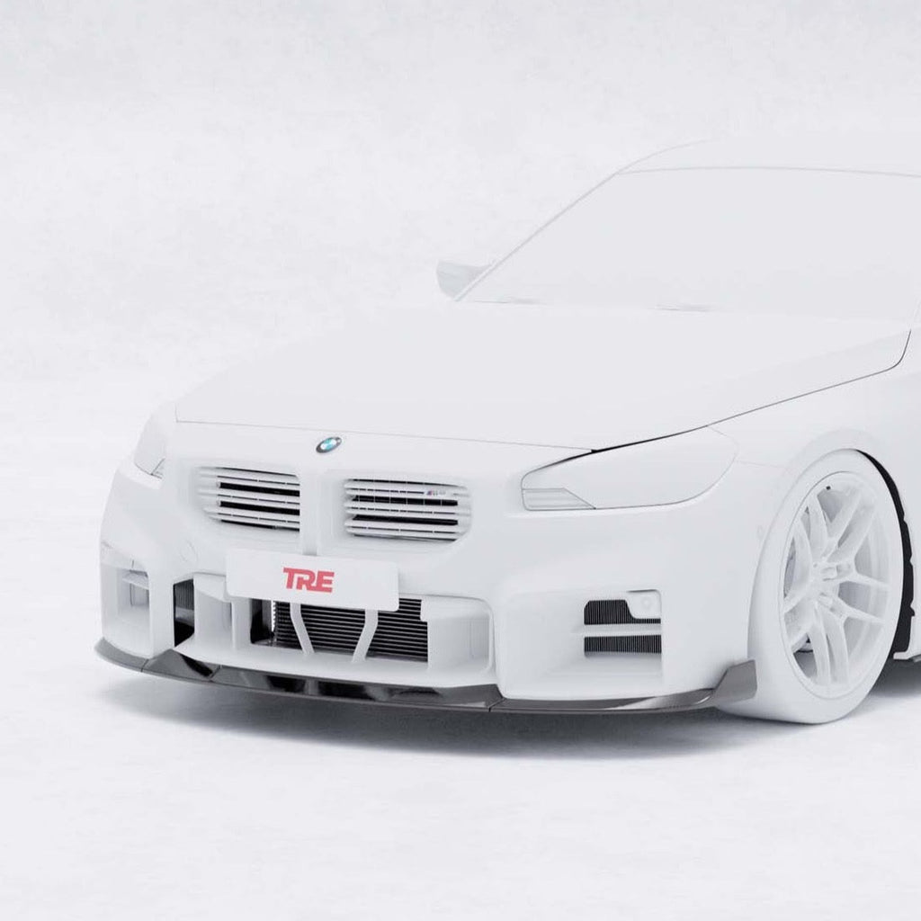 BMW G87 M2 TR87 Carbon Fibre Front Splitter with Winglets by TRE (2023+)