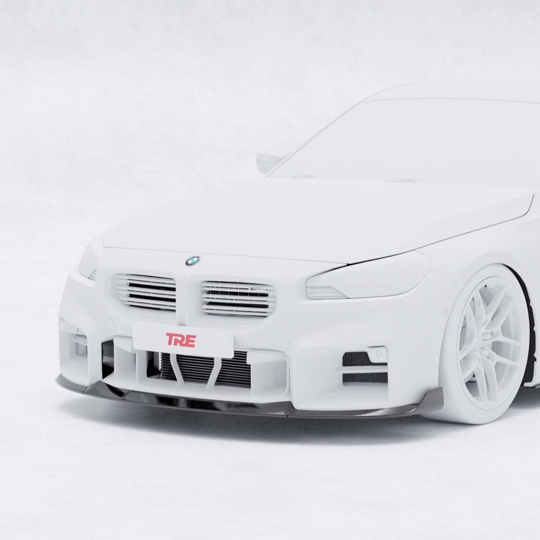 BMW G87 M2 TR87 Carbon Fibre Front Splitter with Winglets by TRE (2023+)