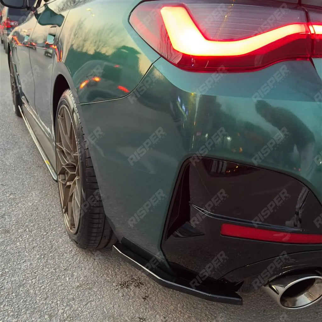 Bmw I4 & 4 Series Grand Coupe M Sport G26 2021+ Rear Side Splitters