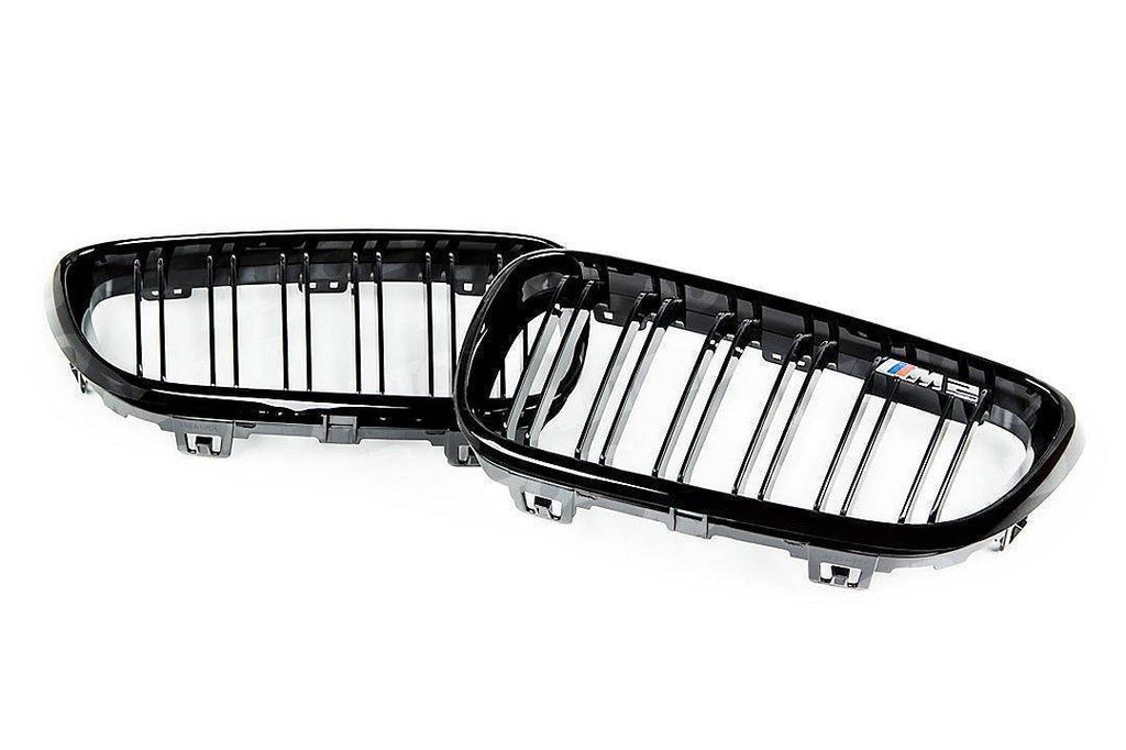 BMW M2 F87 & 2 Series, M235i, M240i F22 F23 Gloss Black Kidney Grilles (2014-2020)