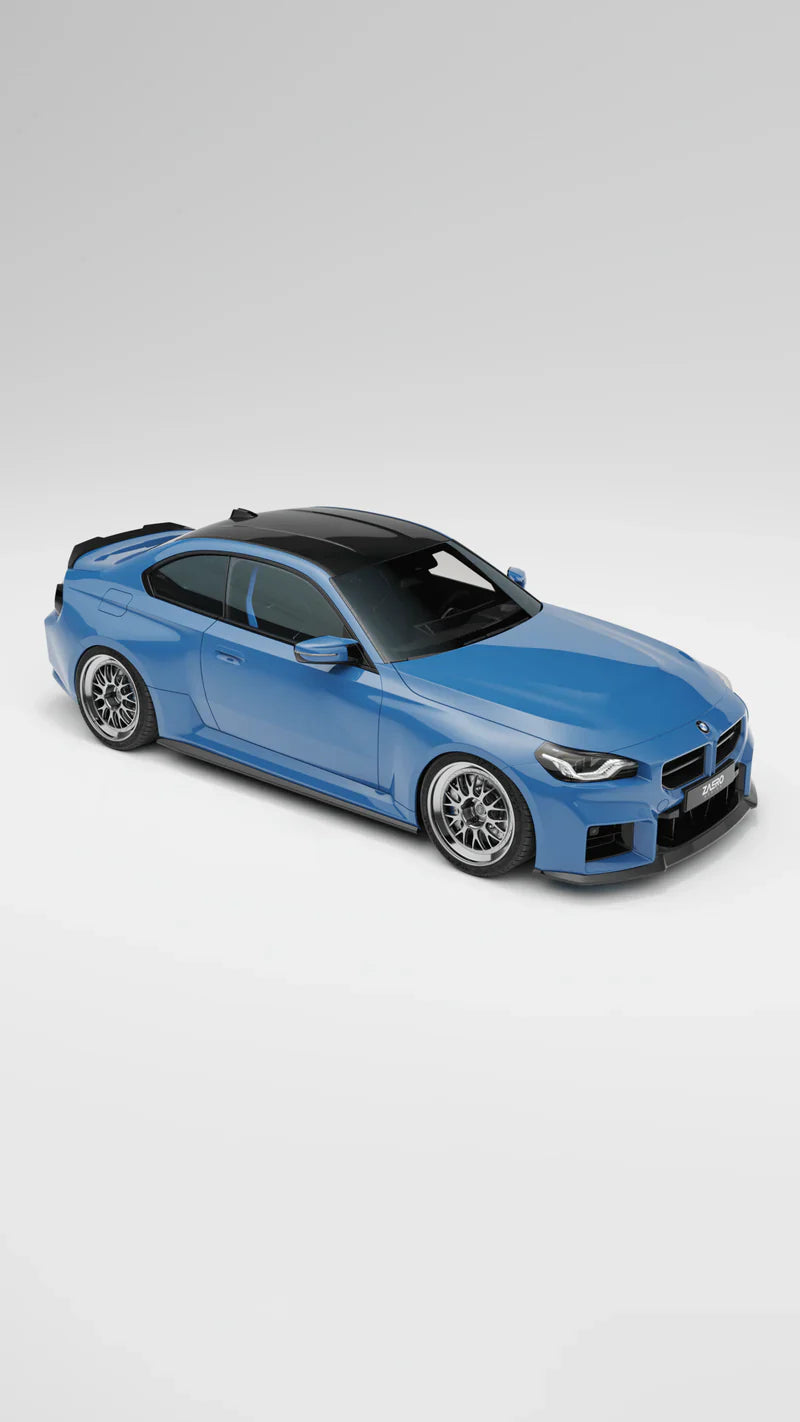 BMW M2 G87 EVO-S Gloss Black Front Grilles by ZAERO (2023+)
