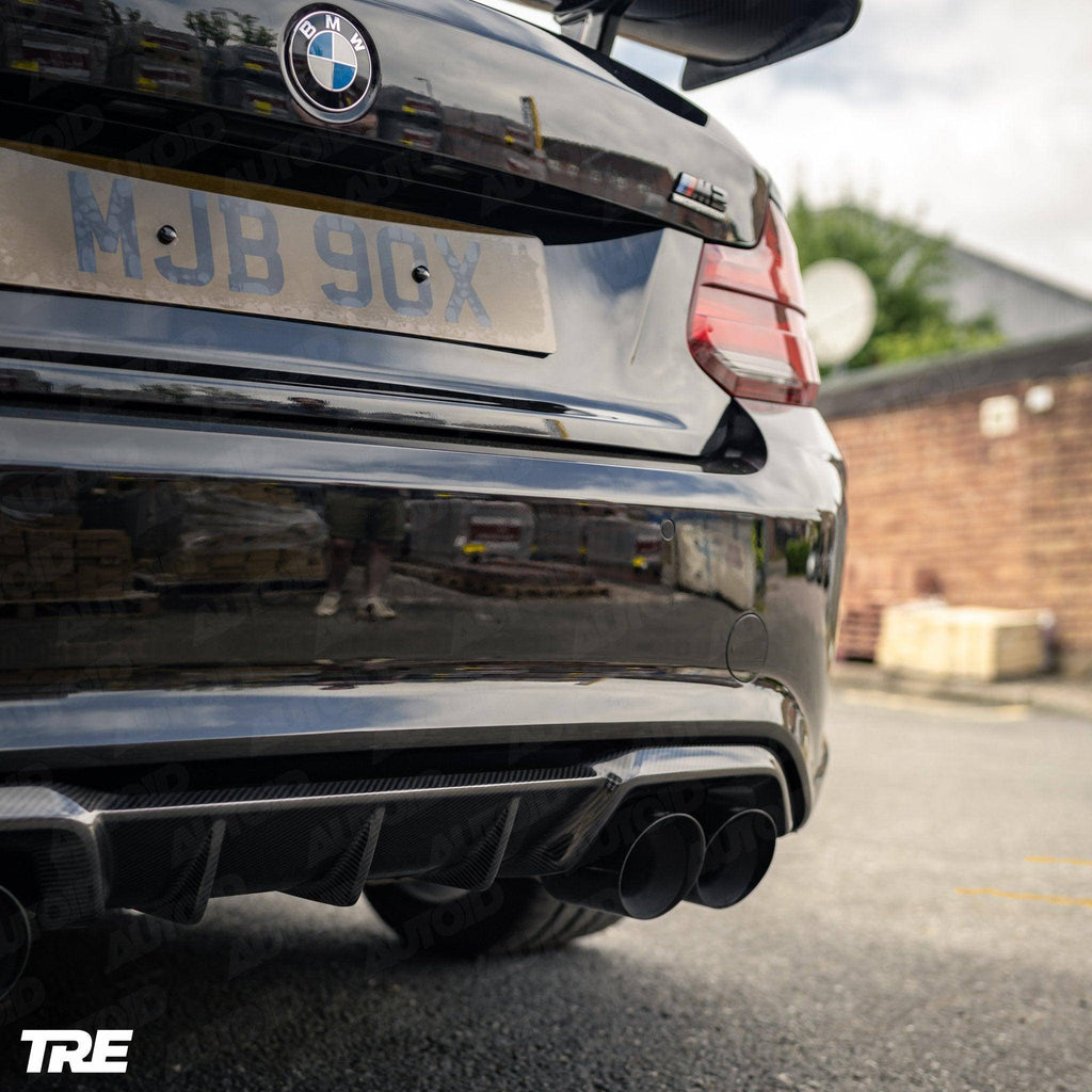 BMW M2 & M2 Competition F87 Pre-preg Carbon Fibre Rear Diffuser by TRE (2015-2021)