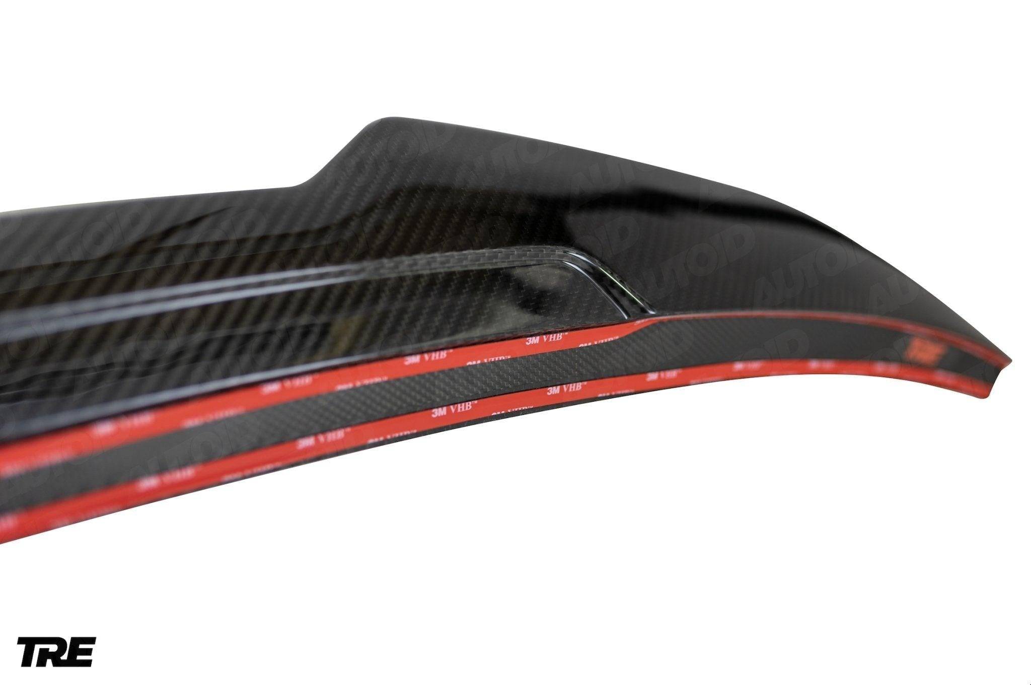BMW M3 G80 & BMW 3 Series G20 Pre-Preg Carbon Fibre Ducktail Rear Spoiler by TRE (2018+)