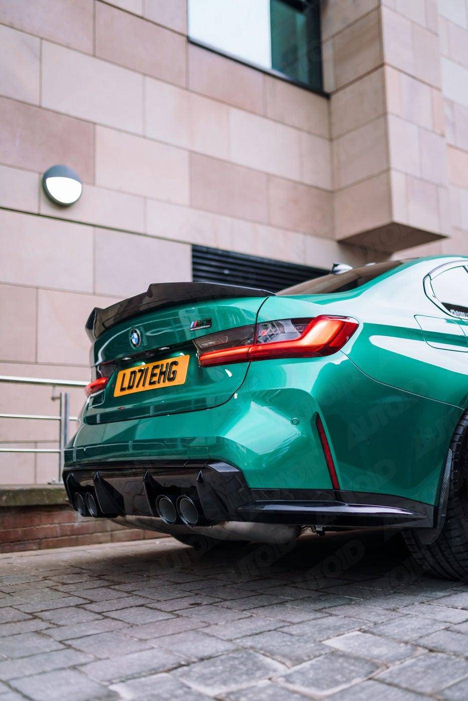 BMW M3 G80 & BMW 3 Series G20 Pre-Preg Carbon Fibre Ducktail Rear Spoiler by TRE (2018+)