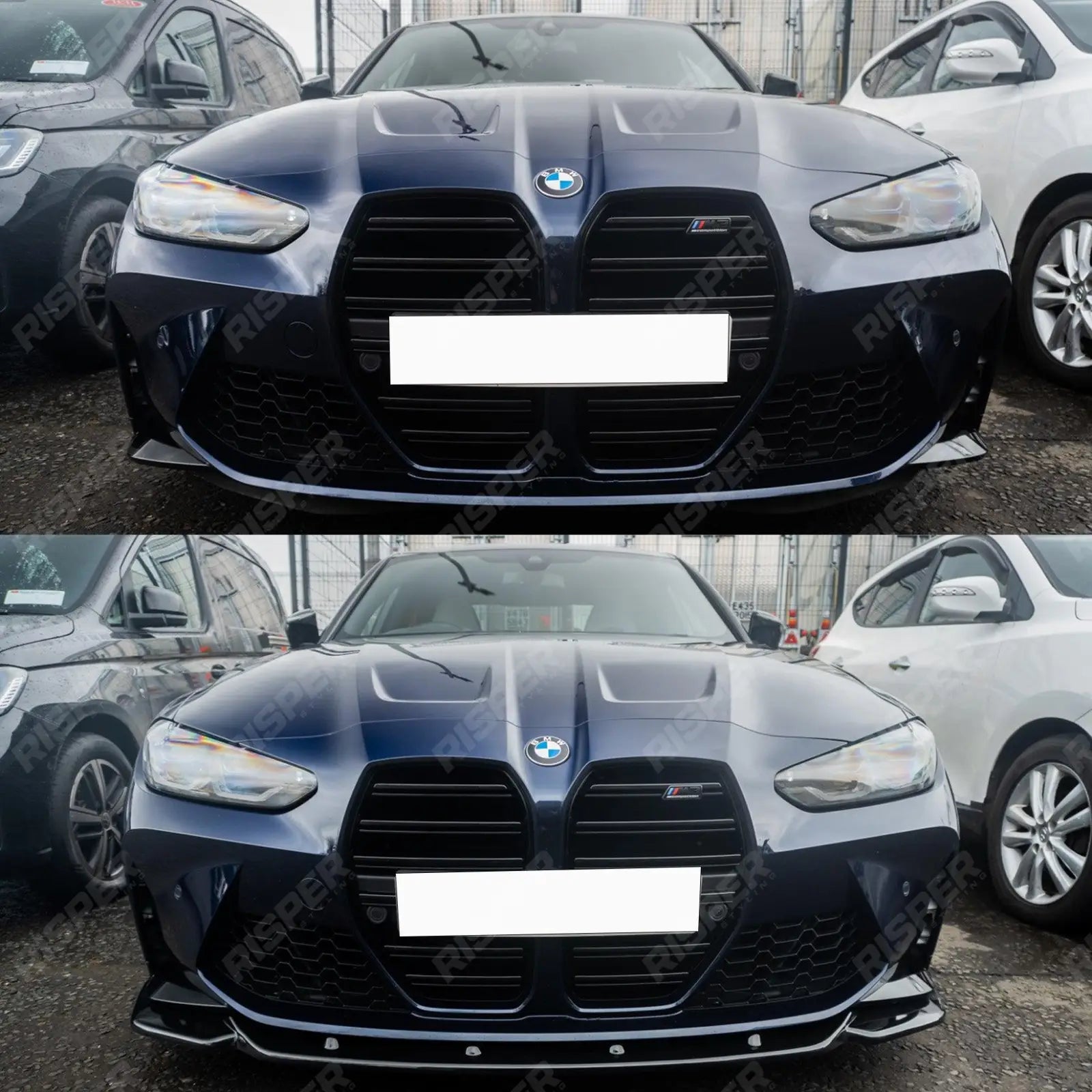 BMW M4 G82 M3 G80 2021+ - RISPER Front Splitter Lip in Gloss Black