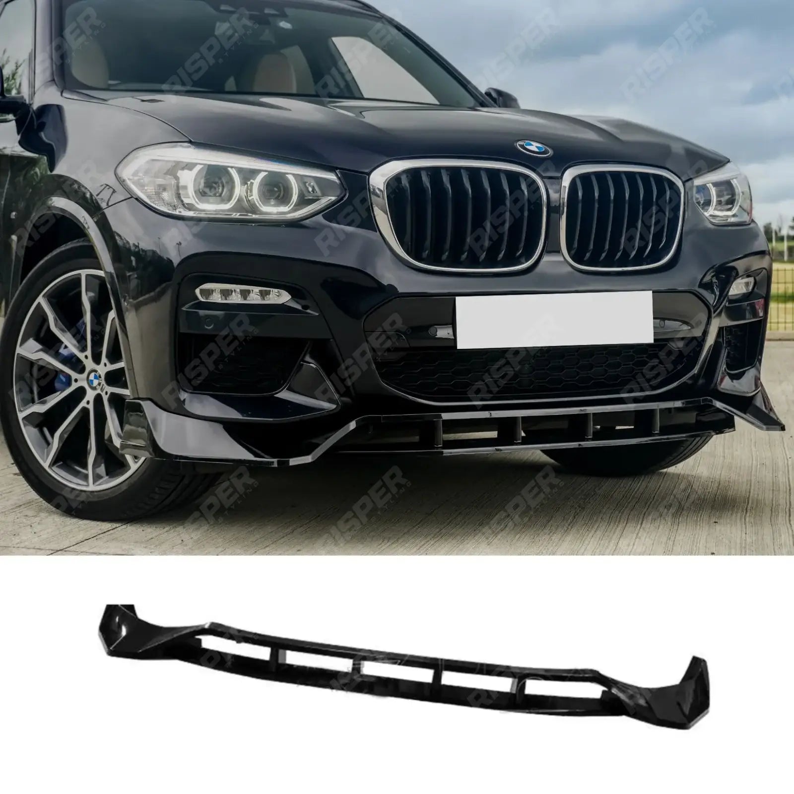 BMW X3 G01 M Sport 2018-2021 - RISPER Front Splitter Lip - Gloss Black
