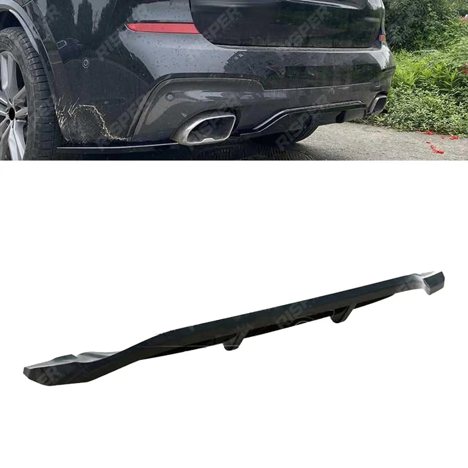 BMW X3 G01 M Sport 2018-2021 - RISPER Rear Diffuser Lip - Gloss Black