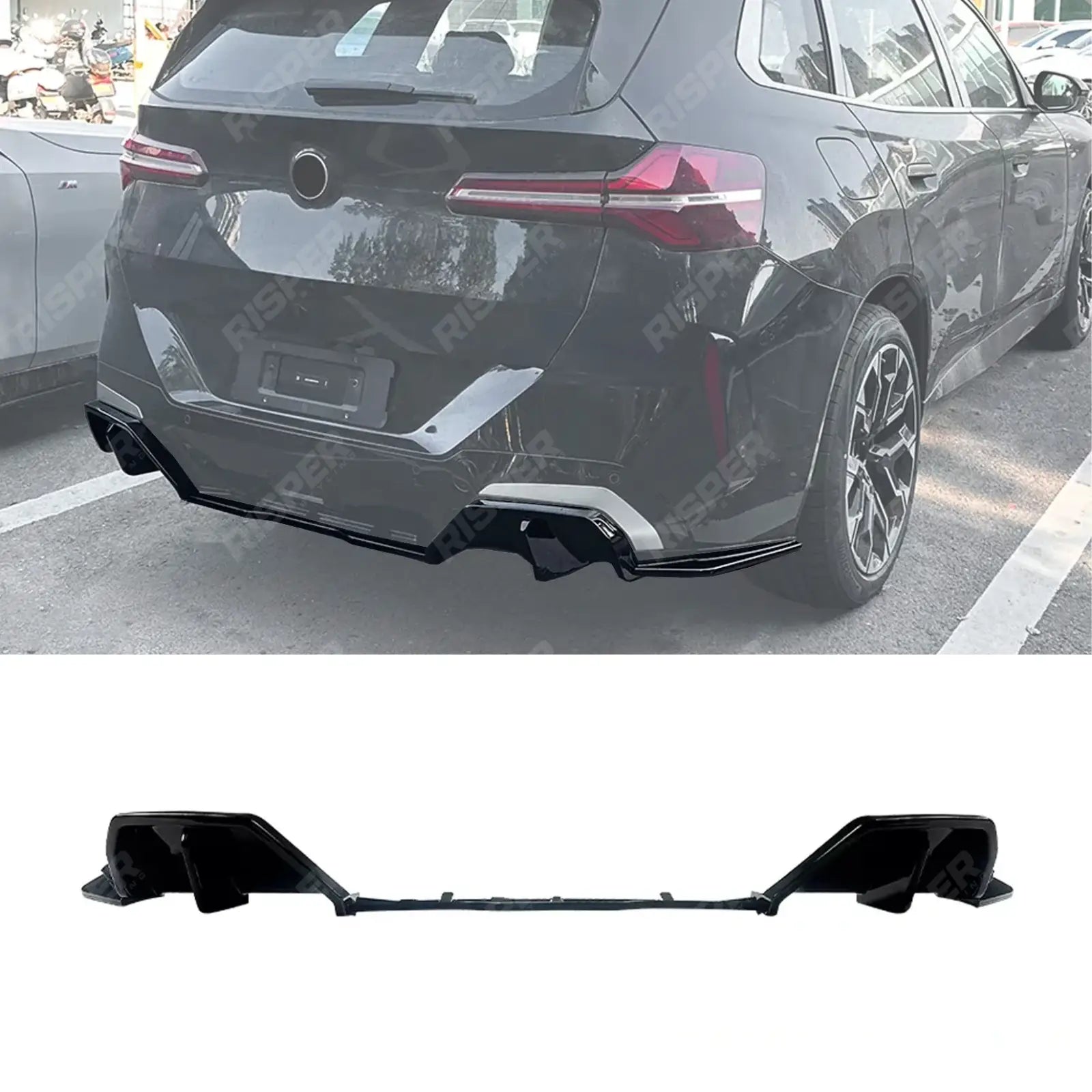 BMW X3 G45 2025+ M-Sport Rear Diffuser In Gloss Black