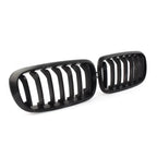 Bmw X5 F15 2013-2018 - Matte Black Front Grill - Solid Slat