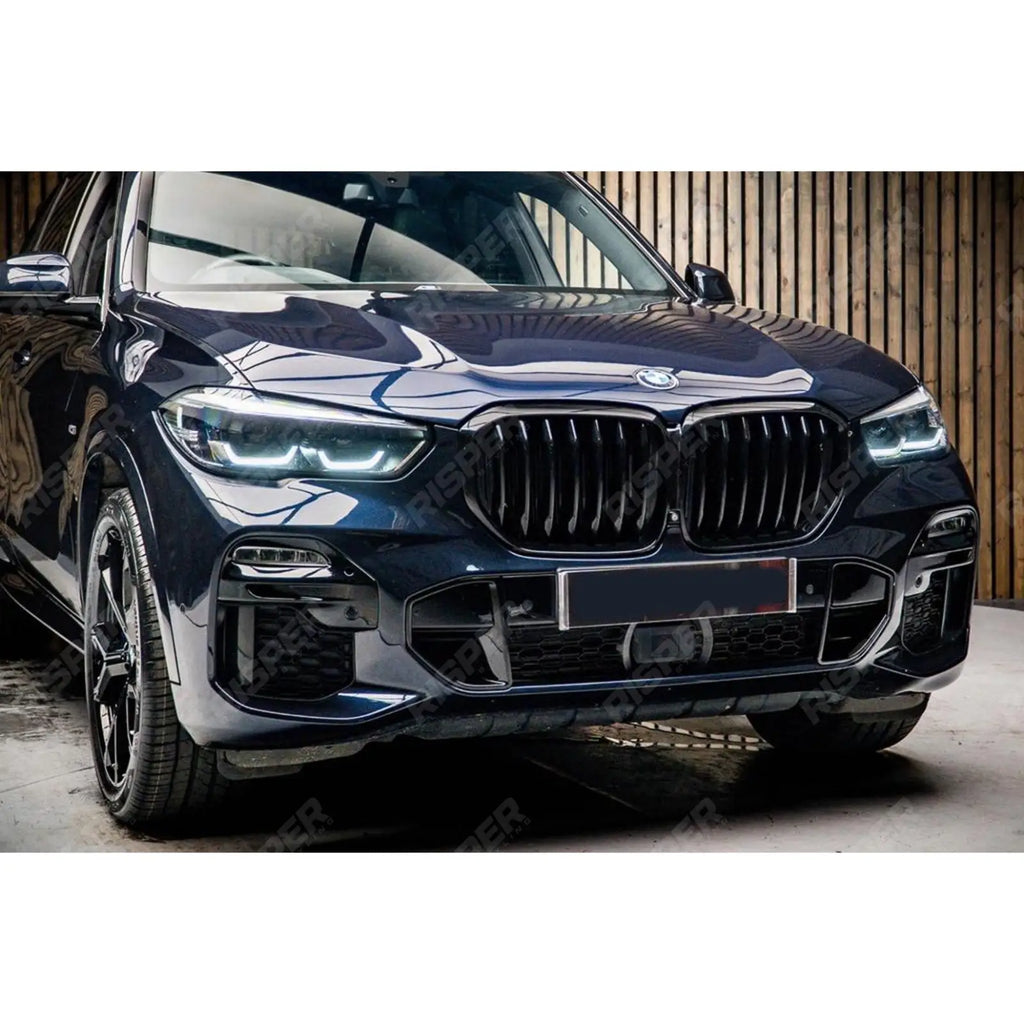 BMW X5 G05 2018-2022 M-Performance Solid Slat Grille - Gloss Black
