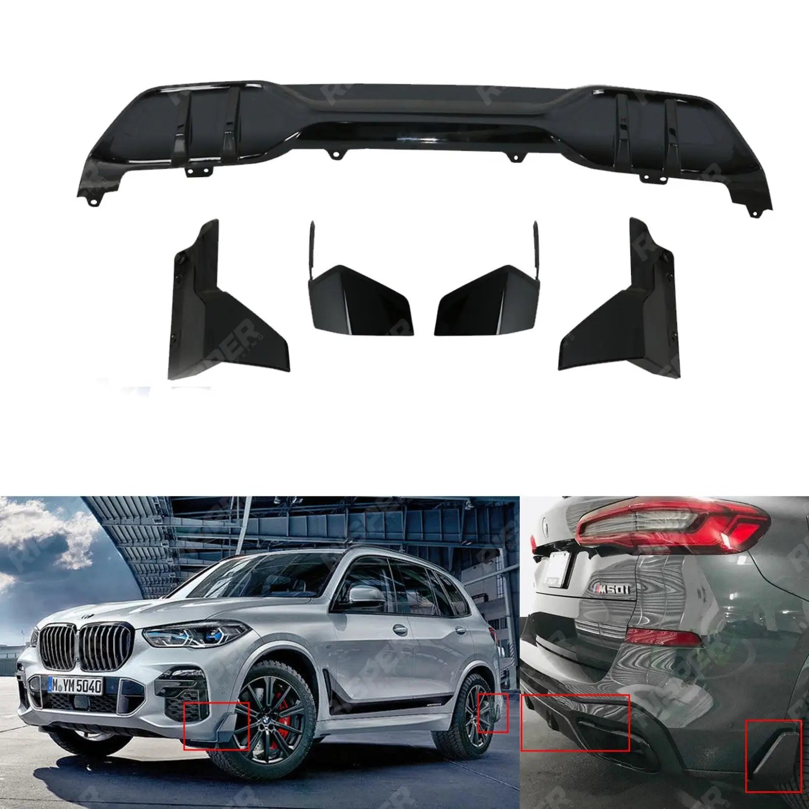 BMW X5 G05 (2018-2022) M Sport AeroKit - Gloss Black