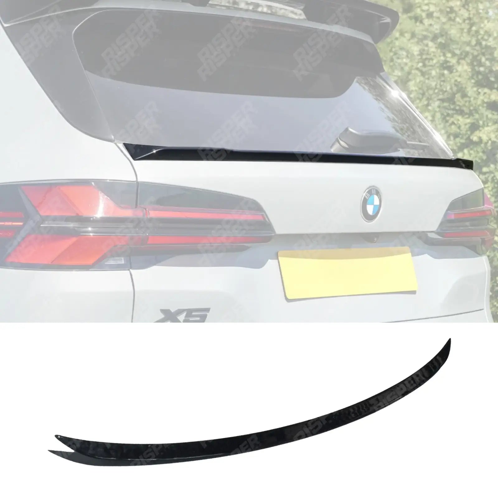 BMW X5 G05 2018 On Mid Spoiler In Gloss Black