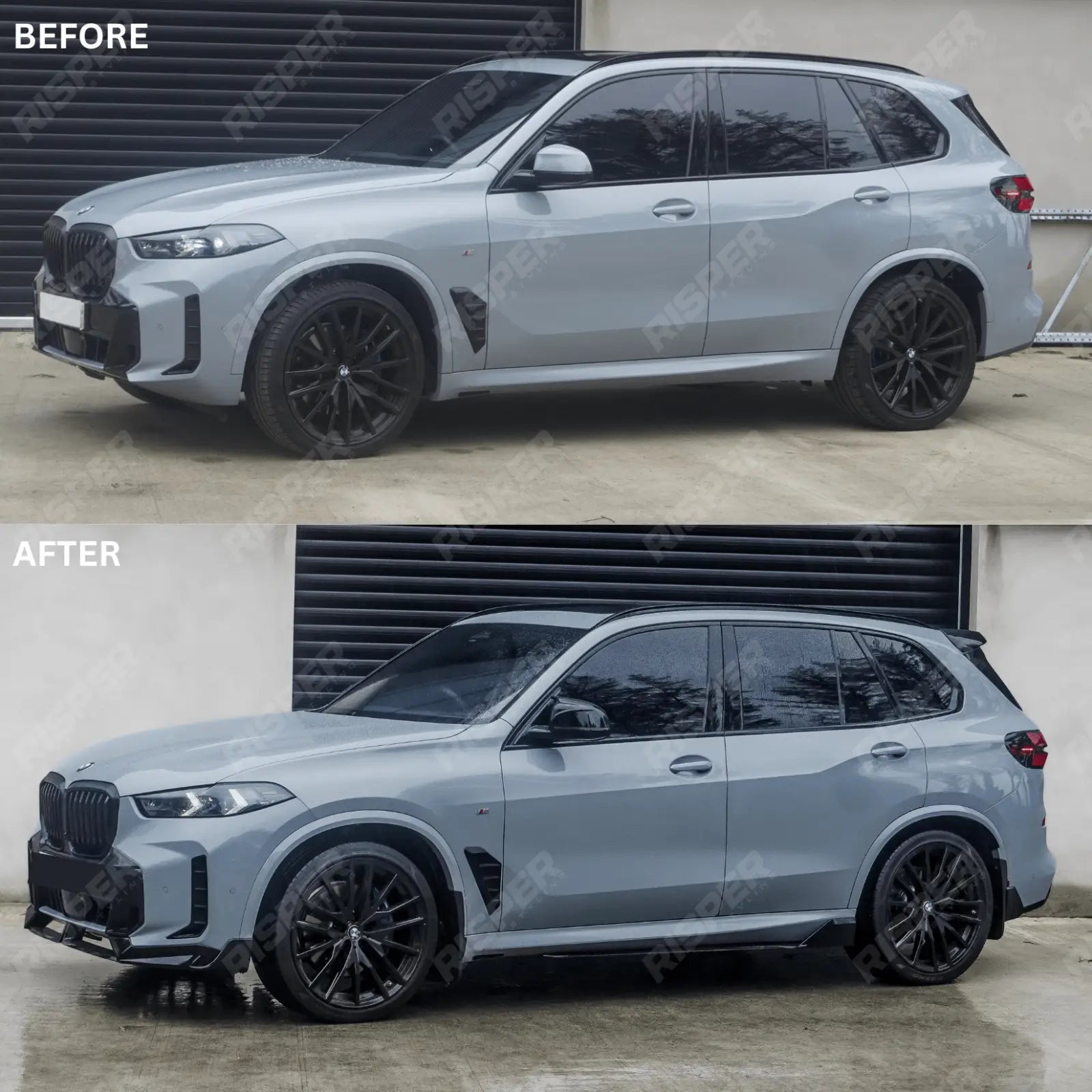 BMW X5 G05 LCI M Sport 2023+ Gloss Black Aero Kit by RISPER