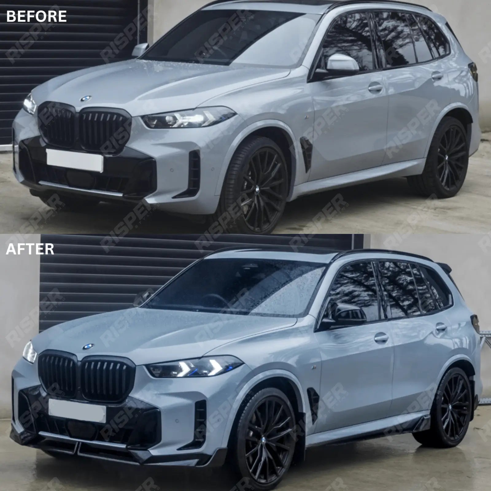BMW X5 G05 LCI M Sport 2023+ Gloss Black Aero Kit by RISPER