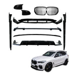 Bmw X5 G05 M Sport 2018-2022 - Black Knight Aero Kit Full - With Grill & Mirror Caps