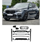 Bmw X5 G05 M Sport 2018-2022 - Black Knight Aero Kit Full - With Grill & Mirror Caps