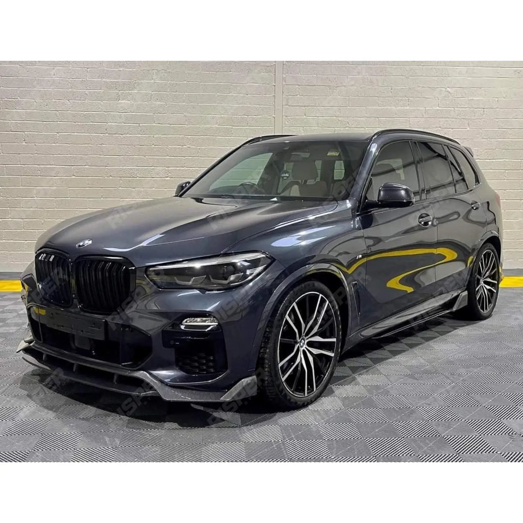 BMW X5 G05 M Sport 2018-2022 - Black Knight Front Splitter in Carbon Look