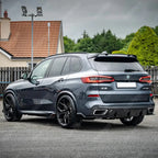 BMW X5 G05 M Sport 2018-2022 - Black Knight Rear Diffuser in Gloss Black