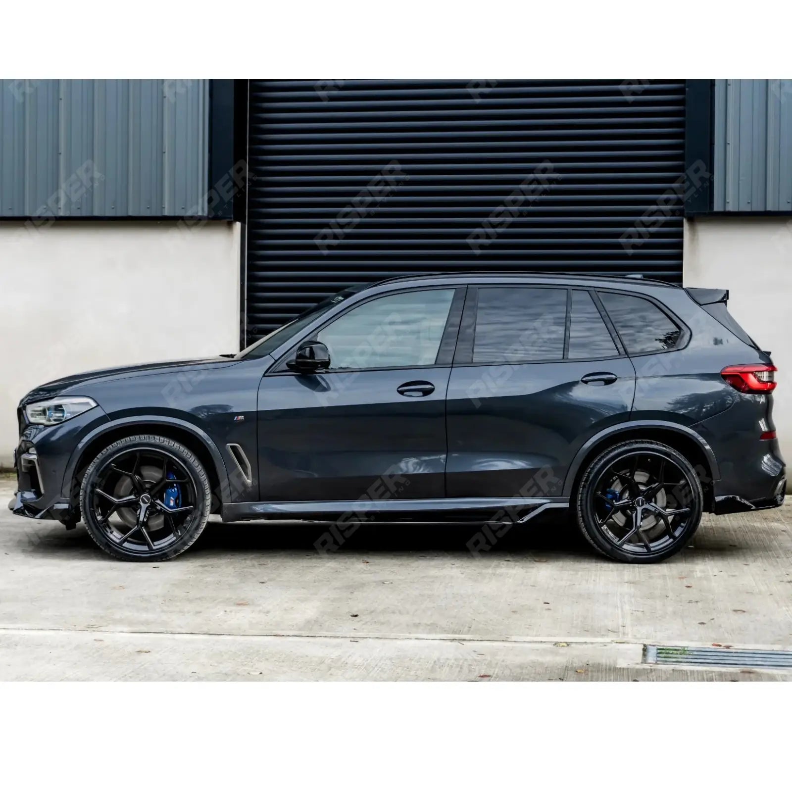 BMW X5 G05 M Sport 2018+ - Black Knight Side Skirt Splitters in Gloss Black