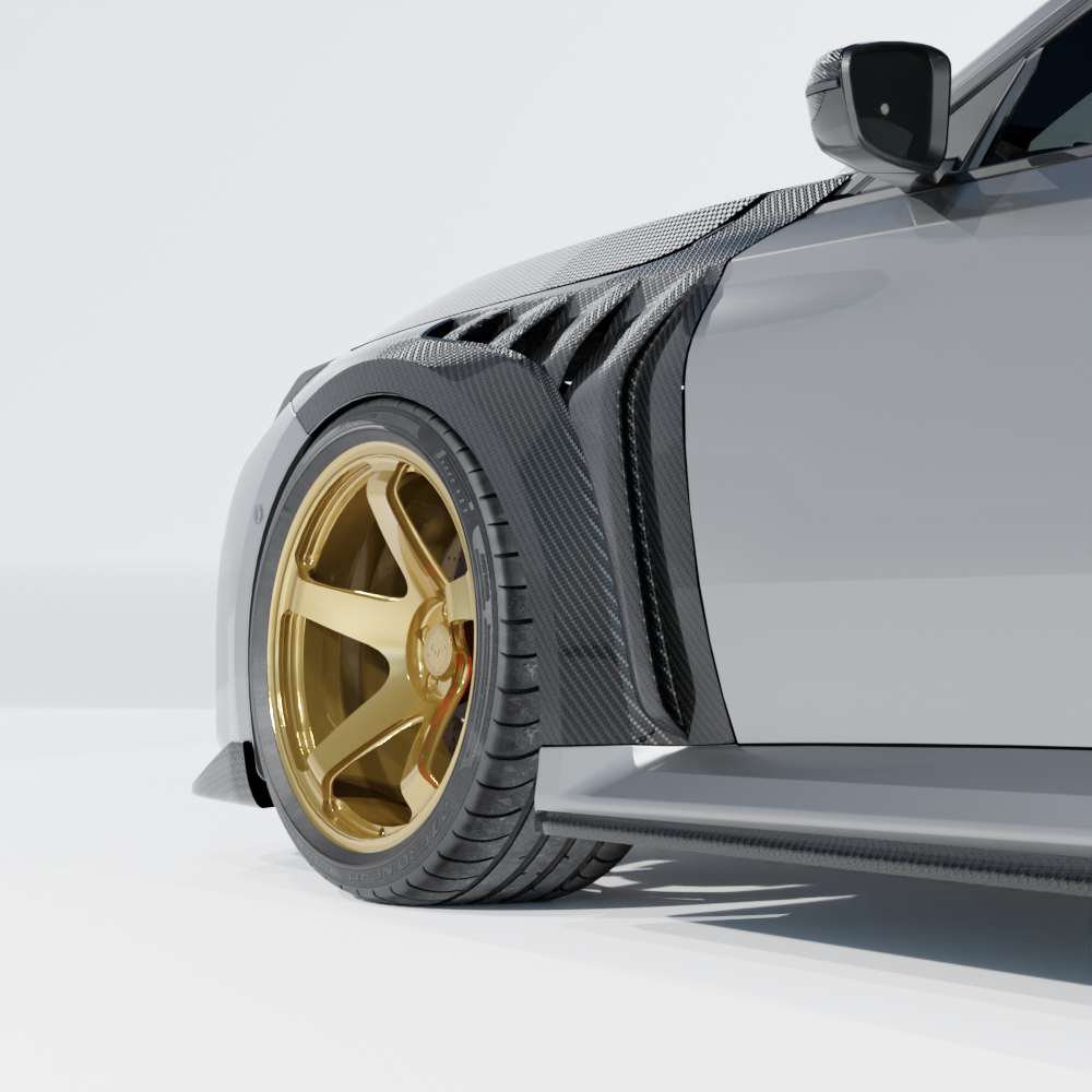 BMW G87 M2 CARBON FIBRE FRONT FENDERS/WINGS - CT DESIGN