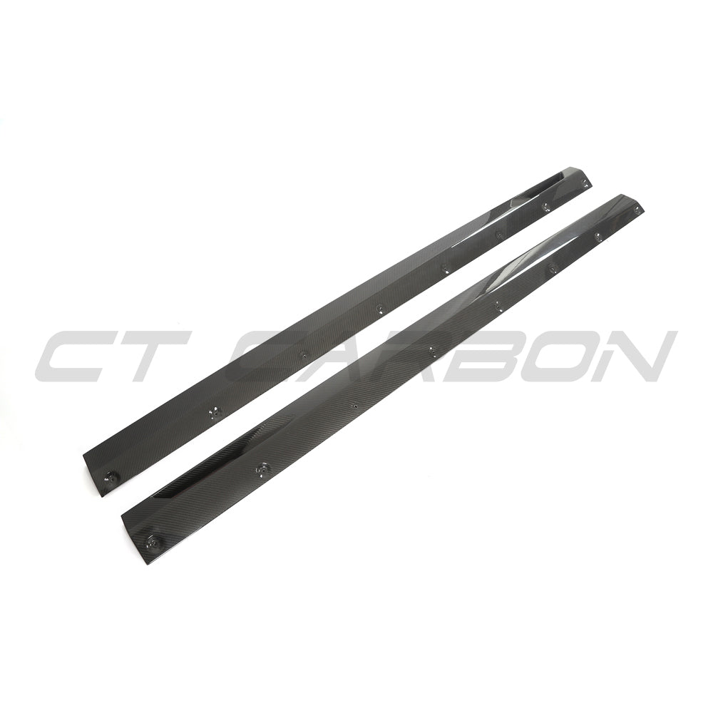 BMW G90 M5 & G99 M5 TOURING 2024+ CARBON FIBRE SIDE SKIRTS - V1 - CT DESIGN