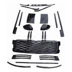 Body Kit Trim Set Grille And Trims In Black For Range Rover Vogue 2018 On - L405
