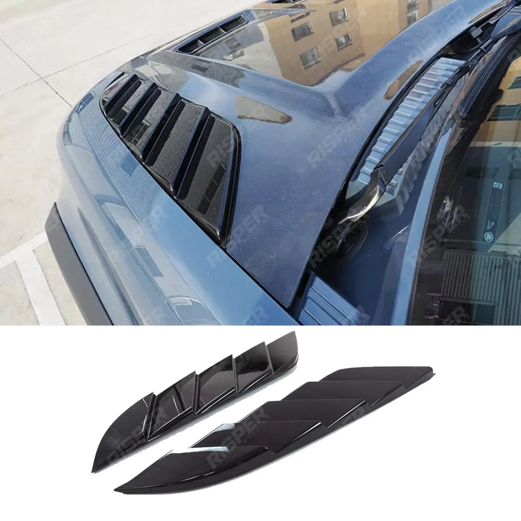 Bonnet Vent Covers In Gloss Black For Land Rover Defender 130/110/90 L663 2020+