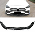 Brabus Style Front Splitter Lip In Gloss Black For Mercedes C-Class W206 2022+