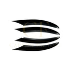 Gloss Black Front Side Grille Trims for Mercedes Benz W205 C Class 19-21